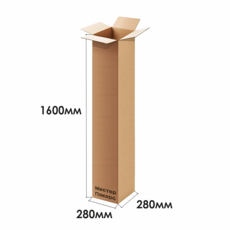 Гофрокороб 280*280*1600 Бурый П