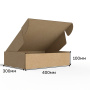 Короб самосборный с ушками 400*300*100 Бурый В
