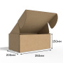 Короб самосборный с ушками 350*200*150 Бурый В