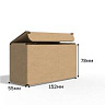 Коробка "ласточкин хвост" 152*55*78 Бурый Е