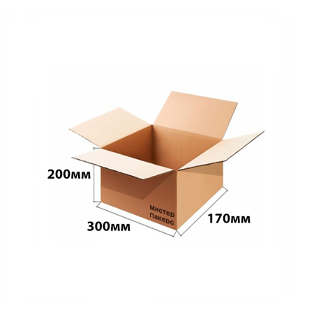 Гофрокороб 300*170*200 Бурый В