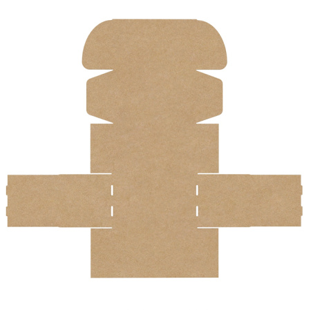 Короб самосборный с ушками 210*135*130 Белый Е