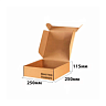 Короб самосборный с ушками 250*250*115 бурый В для обуви