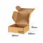 Короб самосборный с ушками 240*240*90 Бурый Е