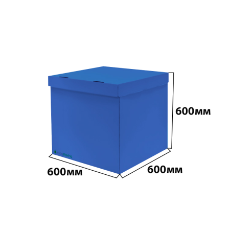 Коробка для воздушных шаров 600*600*600 Синий Коробка для воздушных шаров 600*600*600 Синий