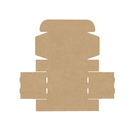 Короб самосборный с ушками 320*220*100 Бурый Е