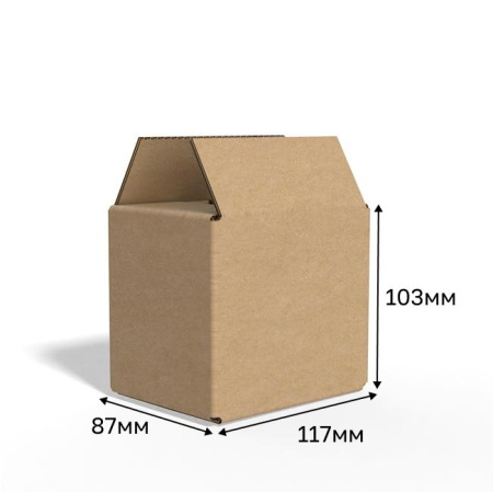 Гофрокороб 117*87*103 бурый Е