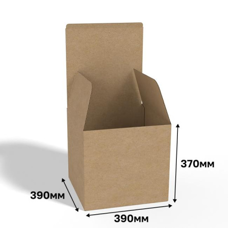 Коробка "ласточкин хвост" 390х390х370 бурый В
