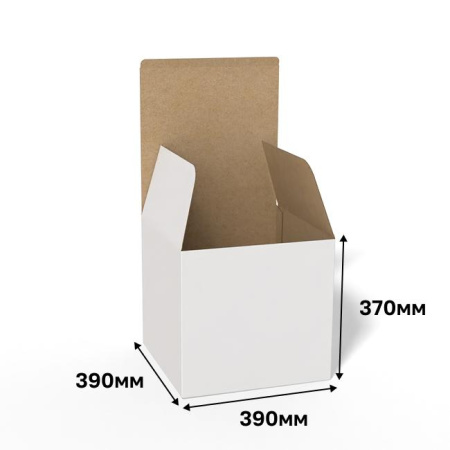 Коробка "ласточкин хвост" 390х390х370 белый В