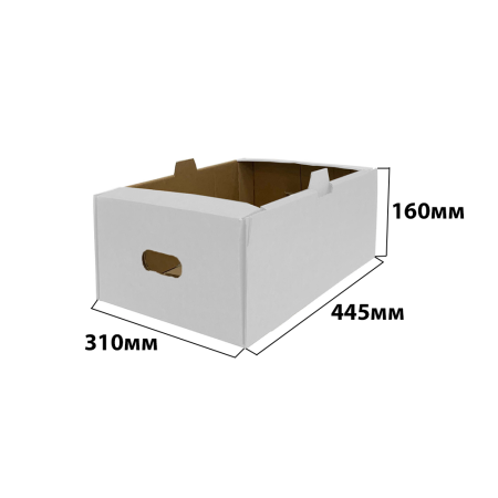 Гофролоток овощной 444*310*160 В Белый