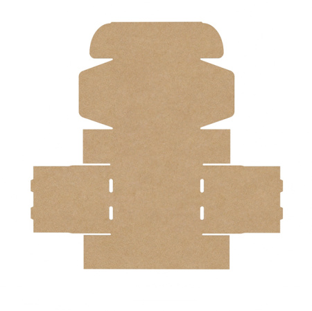 Короб самосборный с ушками 200*160*85 Бурый Е