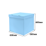 Коробка для воздушных шаров 600*600*600 Голубой