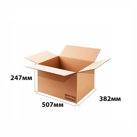 Гофрокороб 507*382*247 Бурый В