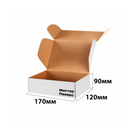 Короб самосборный с ушками 170*120*90 Белый Е