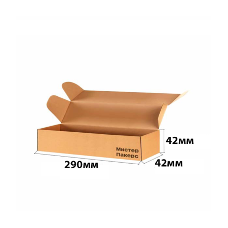 Короб самосборный с ушками 290*42*42 Бурый Е