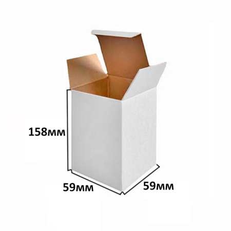 Коробка "ласточкин хвост" 59*59*158 Белый МГК