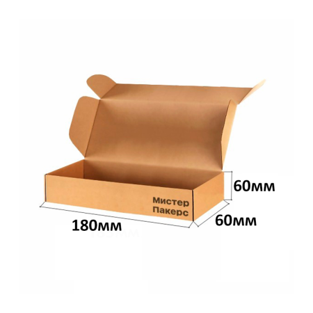 Короб самосборный с ушками 180*60*60 Бурый Е