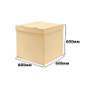Коробка для воздушных шаров 600*600*600 Бежевый