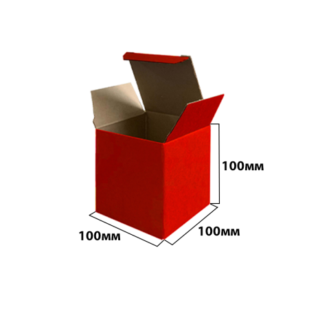 Коробка "ласточкин хвост" 100*100*100 Красный МГК