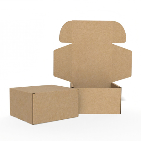 Короб самосборный с ушками 350*300*170 Бурый В