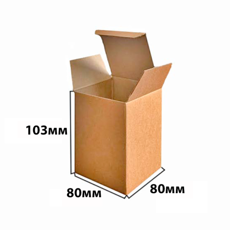 Коробка "ласточкин хвост" 80*80*103 Бурый МГК