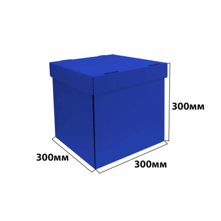 Коробка крышка-дно 300*300*300 Синий