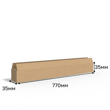 Коробка-тубус 35*35*770 Бурый Е