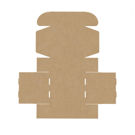 Короб самосборный с ушками 350*300*140 Бурый В