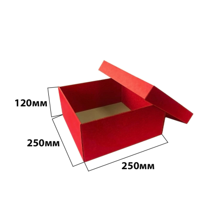 Коробка крышка-дно 250*250*120 Красный МГК