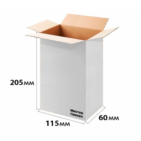 Гофрокороб 115*60*205 Белый МГК