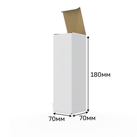 Коробка "ласточкин хвост" 70*70*180 Белый Е
