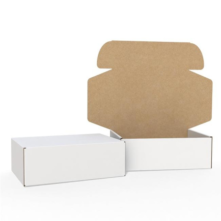 Короб самосборный с ушками 320*220*100 Белый Е