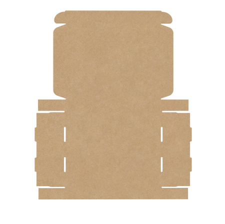 Короб самосборный с ушками 196*156*26 Бурый Е