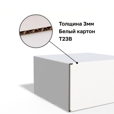 Короб самосборный с ушками 350*300*170 Белый В