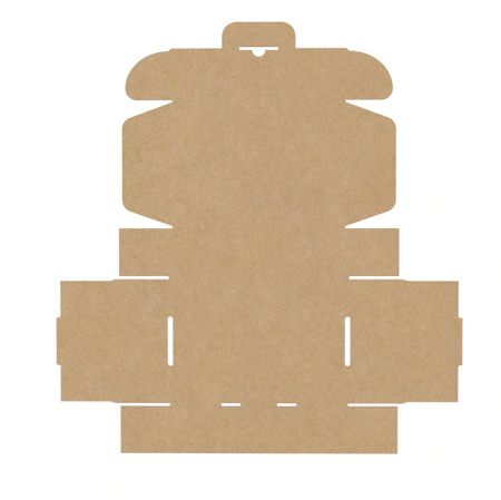 Короб самосборный с ушками 150*110*45 Бурый Е