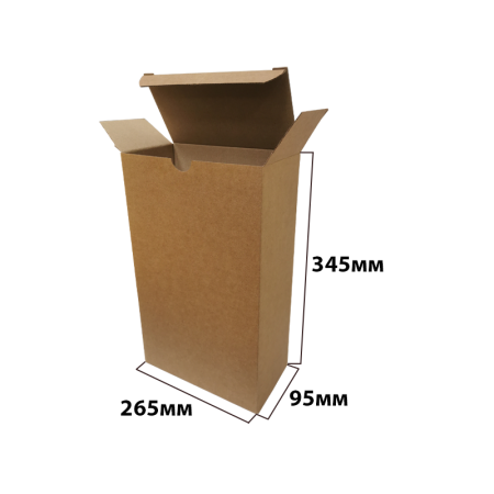 Коробка "ласточкин хвост" 265*95*345 Бурый МГК