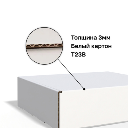 Короб самосбоный с ушками 450*400*150 Белый В