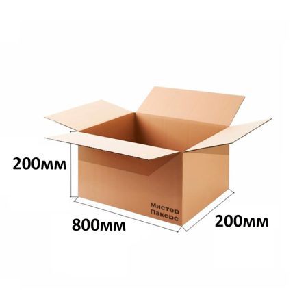 Гофрокороб 800*200*200 Бурый В